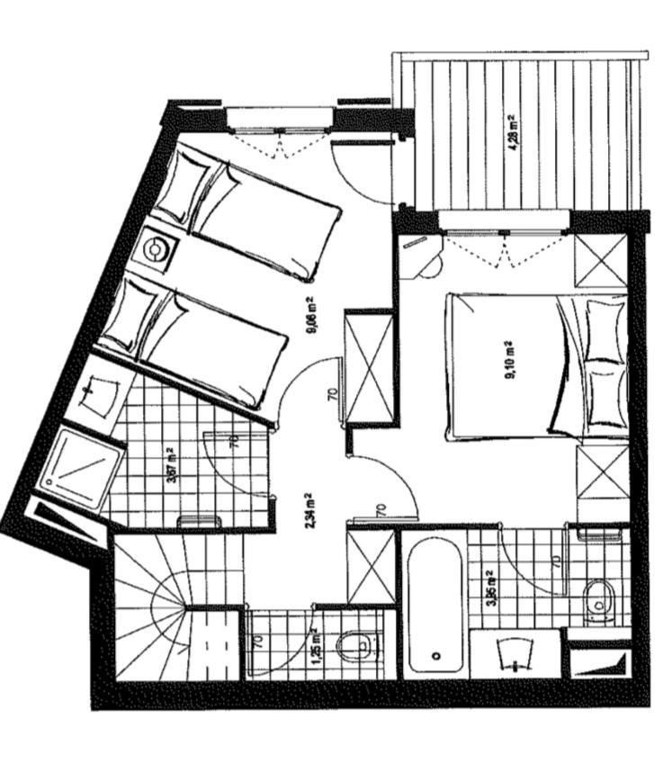 L'Ekrin Des Arcs - Arc 1950 Le Village - Duplex 6-8 Pers Les Arcs  エクステリア 写真